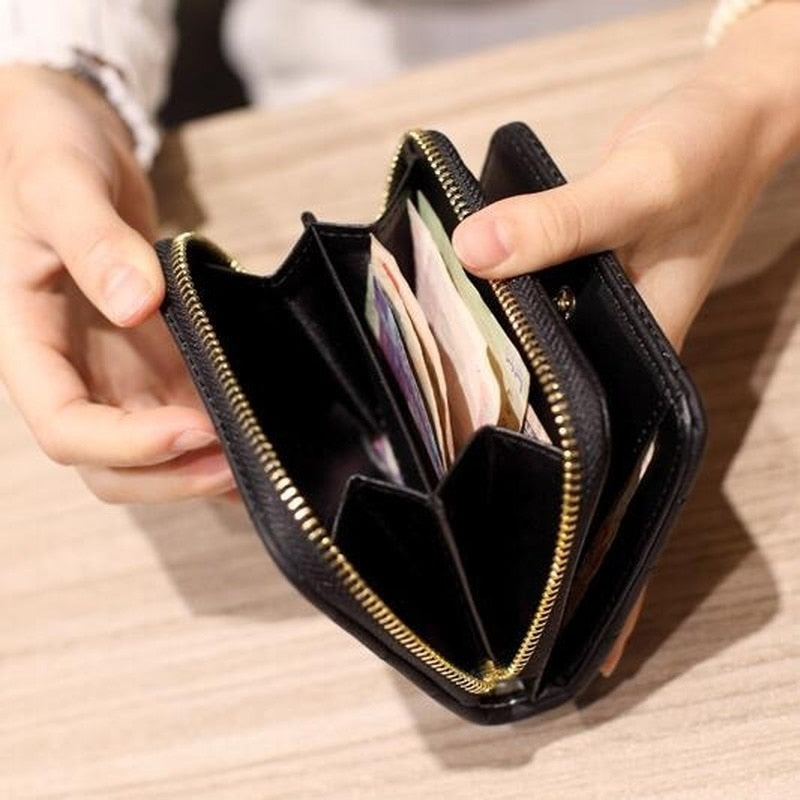 PU Leather Plaid Wallet