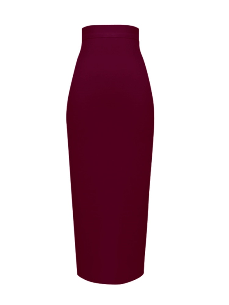 13 Colors Bandage Elastic Elegant Pencil Skirt