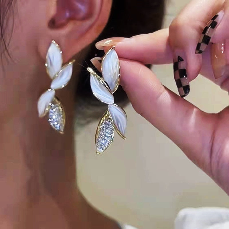 Cute Flocking Rabbit Ear Studs