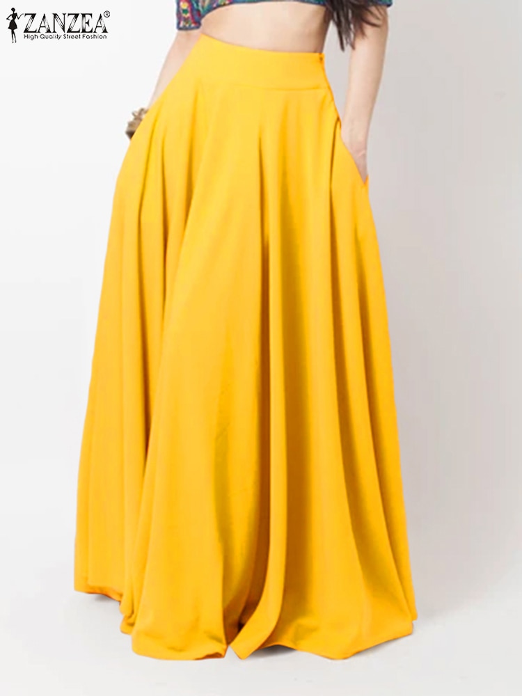 Casual Elegant A-line Party Beach Maxi Long Skirt