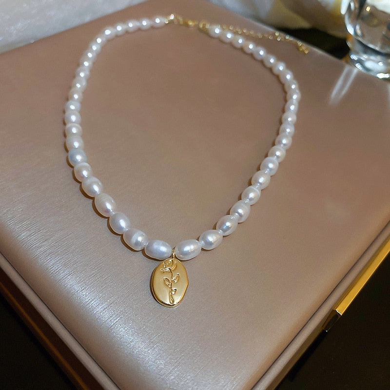 Minar Multiple French Pearl Necklace