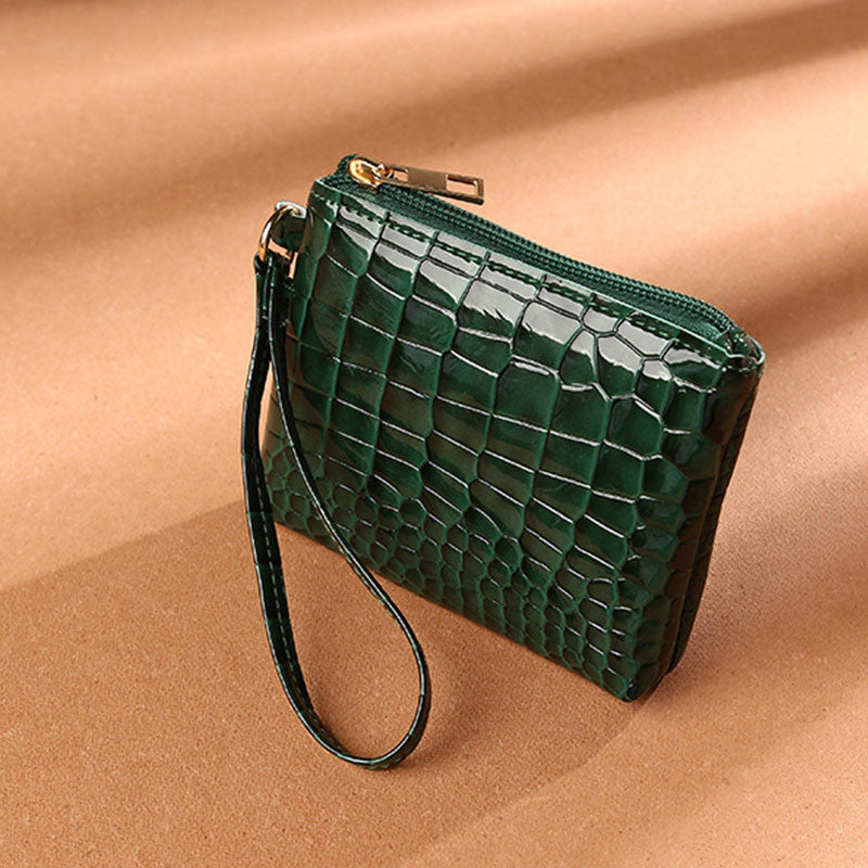 Daisy Print Coin Purse Women Mini Wallets Clutch With Zipper Keychain Small Coin Pouch Bag Female Pouch Key Card Holder Wallet