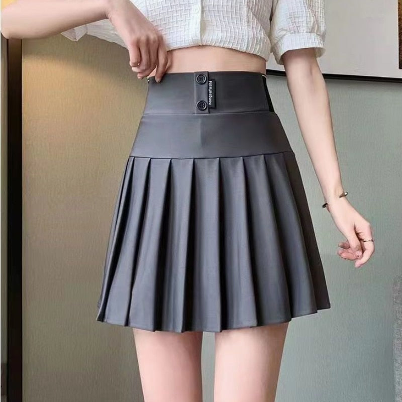 Korean fashion casual mini pleated skirt 2