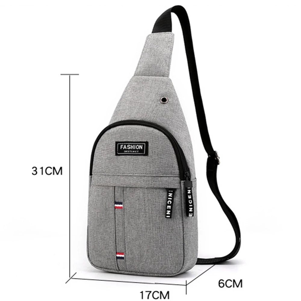 Nylon Waist Packs Sling Bag Crossbody Canvas Bag