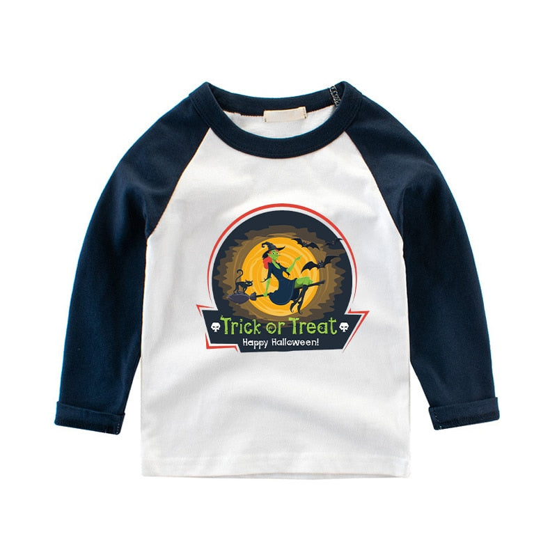 T-shirt for Cute Cartoon Cotton Long Sleeve Top Spring Kids Clothing