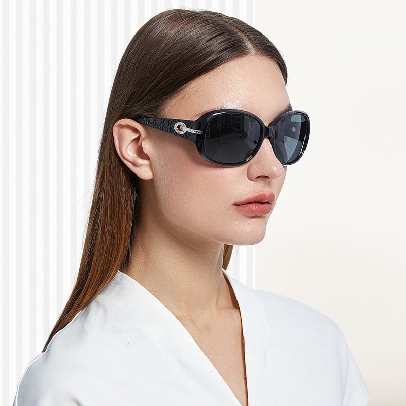 Polarized UV400 Gradient Lens Fashion Luxury Ladies Vintage Sun Glasses
