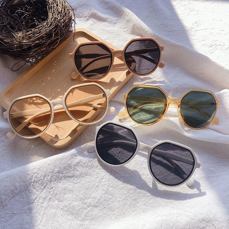OLOEY All-match Trend Personalized Round Frame Sunglasses