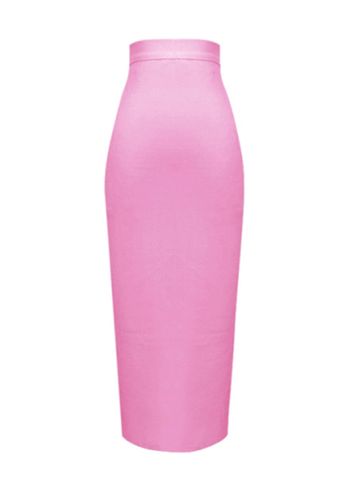 13 Colors Bandage Elastic Elegant Pencil Skirt