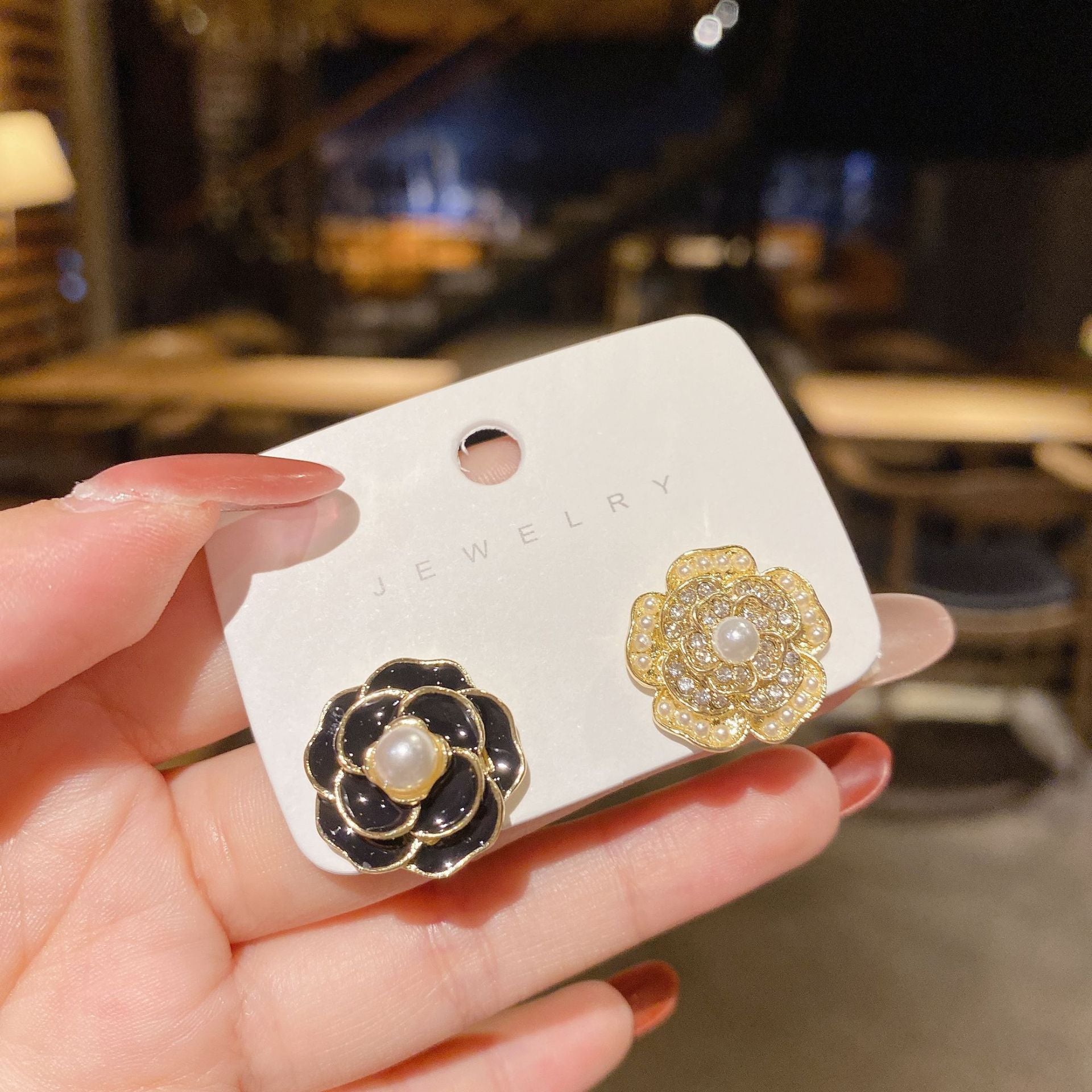 Cute Flocking Rabbit Ear Studs