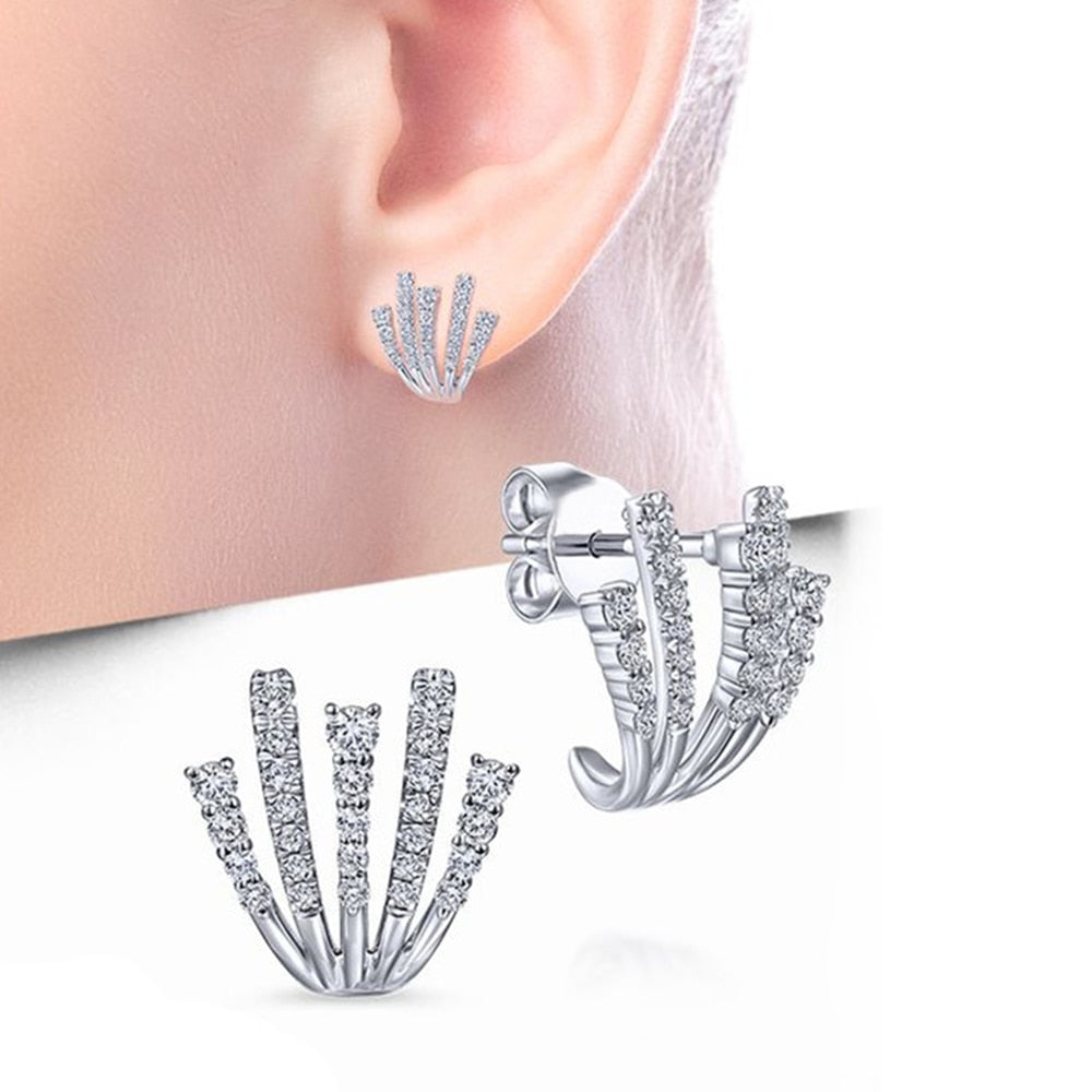 Huitan Crystal AAA CZ Stone Versatile Earrings