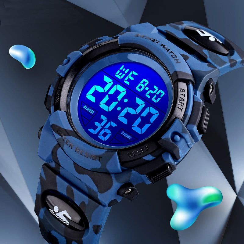 Fashion Luminous Led Alarm Camouflage Watch