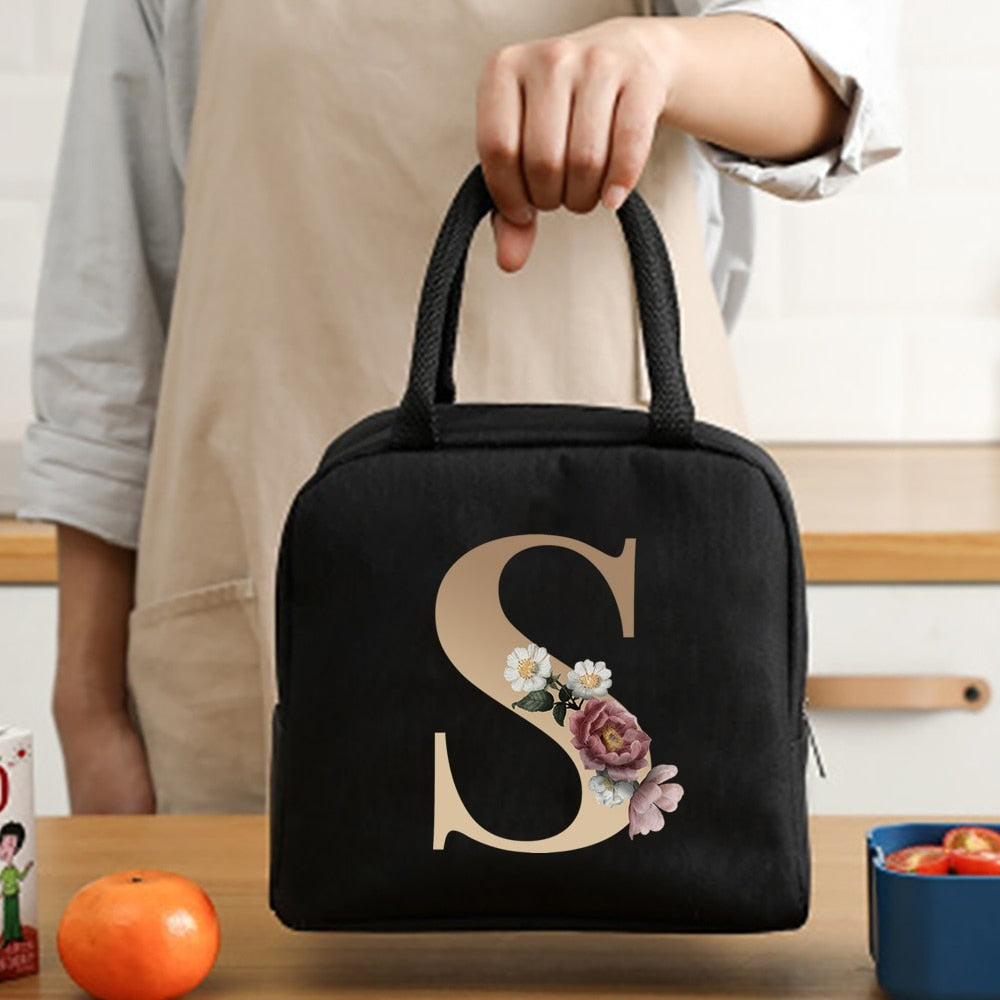 Lunch Bag Cooler Tote Portable Insulated Thermal Canvas Bag Unisex