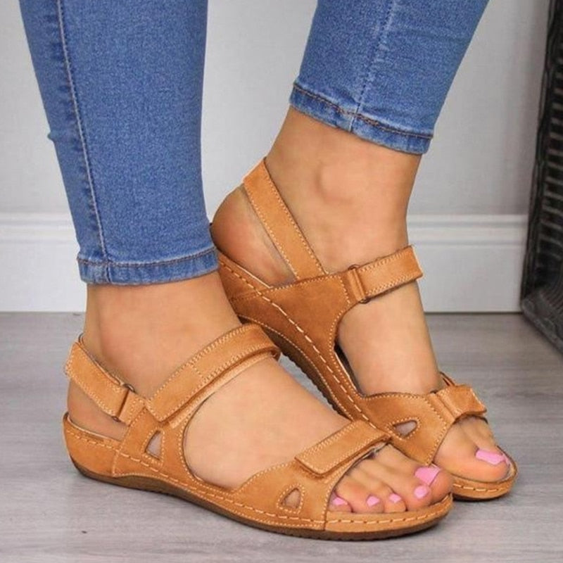 Soft Bottom Low Heels Women Sandals