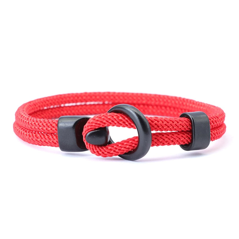 Fashion Rope Bracelet Men Double Layer