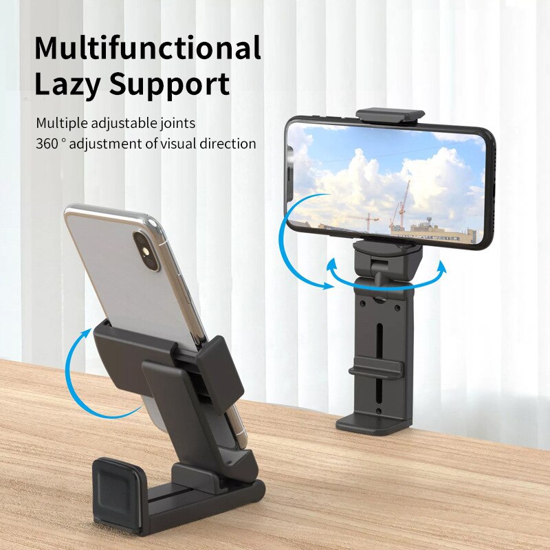 Airplane Phone Holder Portable Travel Stand Desk Flight Foldable Adjustable Rotatable Selfie Holding Train Seat Stand Support