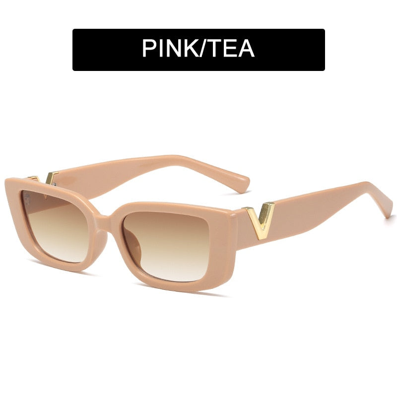 HOOBAN Luxury Fashion Cat Eye Classic Rectangle Sunglasses