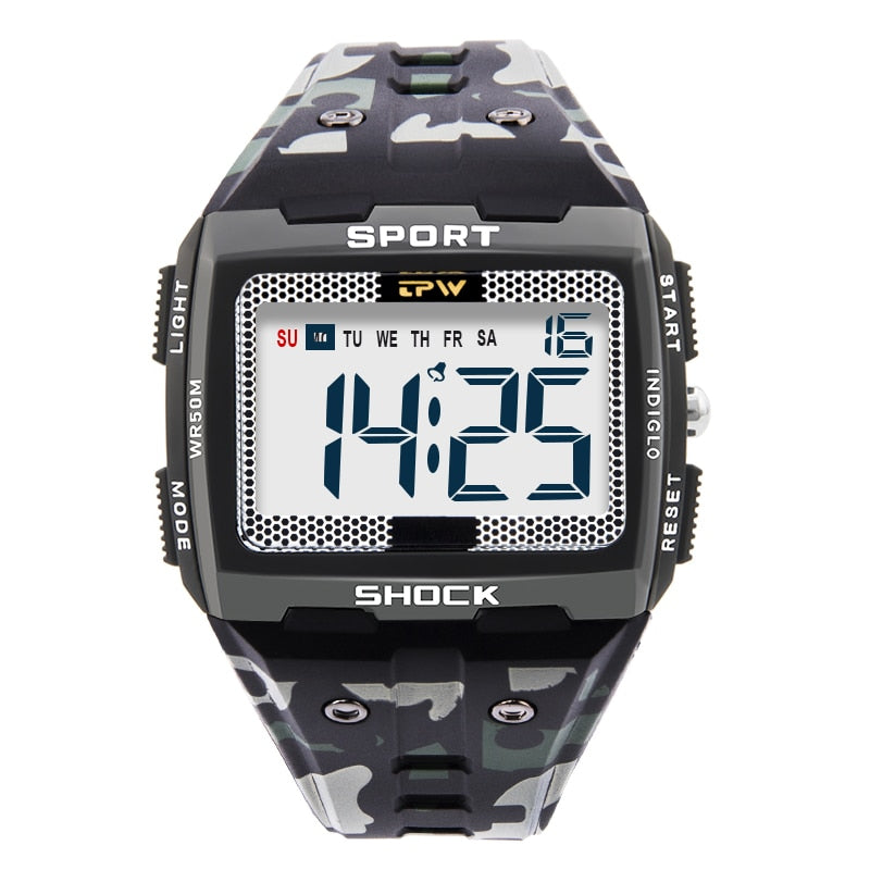 Big Numbers Water Resistant Men Digital Watch
