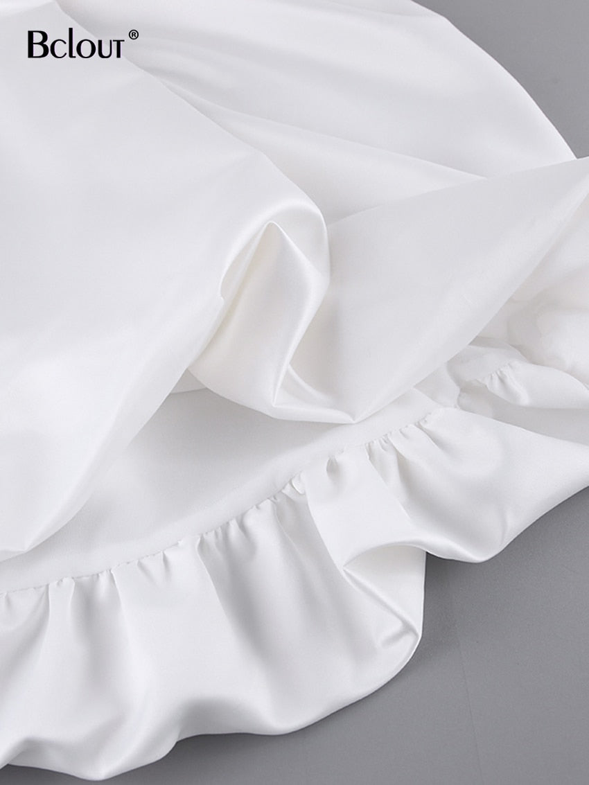 Bclout Elegant Loose High Waist Black Party Long Skirt