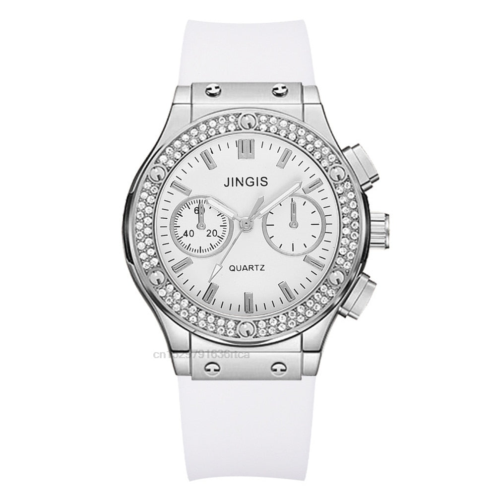 Luxurious Brand Casual Diamond Female Quartz Wristwatch