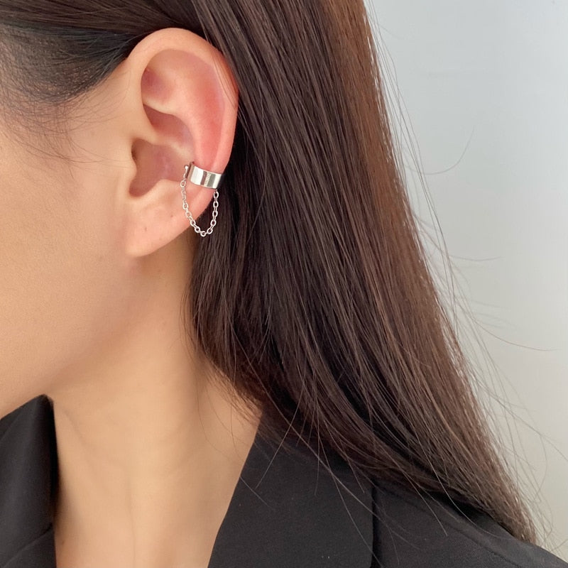 LATS Simple Non-Piercing Ear Cuff Earrings