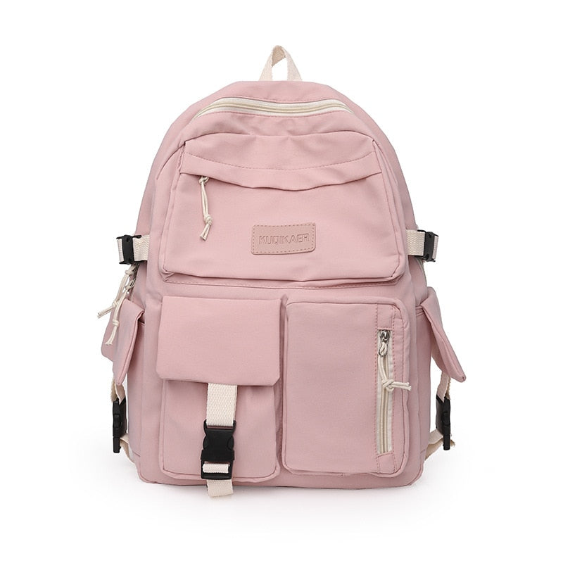 Large Capacity Canvas Black Canvas Backpack