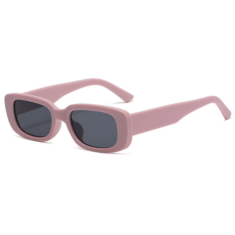 Emosnia Women Man Fashion Small Rectangle Candy Shades Sunglasses