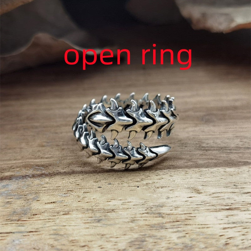 Vintage Gothic Rock Hip Hop Bones Universal Ring
