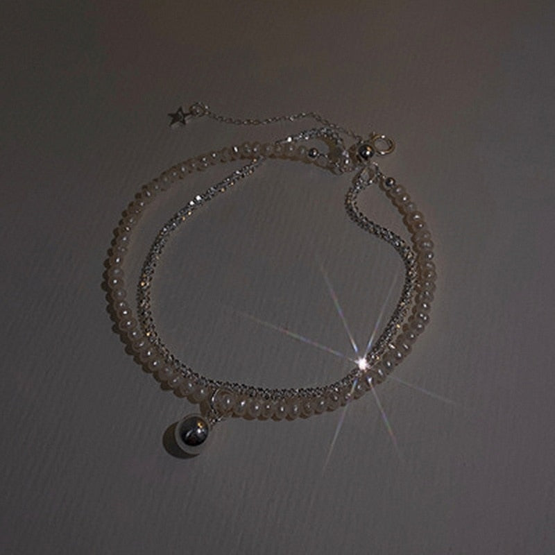 Trendy Elegant Shiny Zirconia Adjustable Chain Bracelet