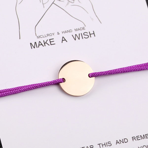 Personalized Stainless Steel rope bracelet