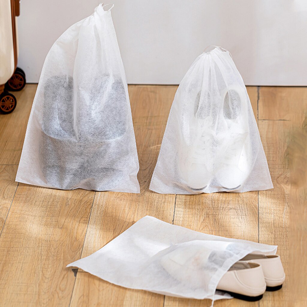 10pcs Shoes Storage Bag Closet Organizer Non-woven Travel Portable Bag Waterproof