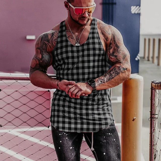 Lace Hollow Out Slim Fit Sleeveless Shirt