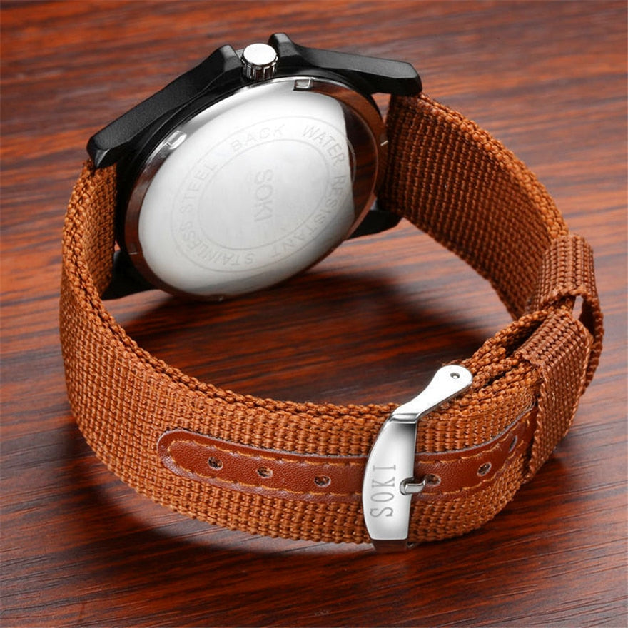 SOKI Sports Masculino Quartz Military Watch