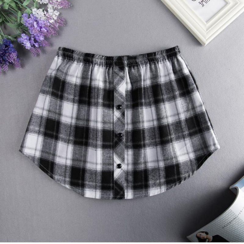 Women Shirt Extenders Adjustable Fake Skirts