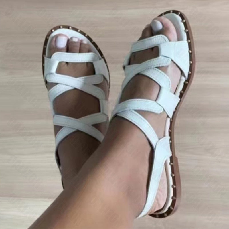 Women Sandals Rome Flats Slippers