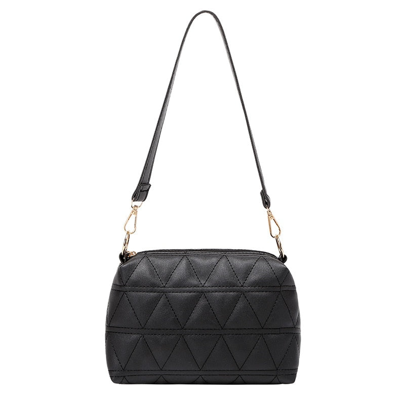 Leisure Embroidered Rhombic Chain Bag