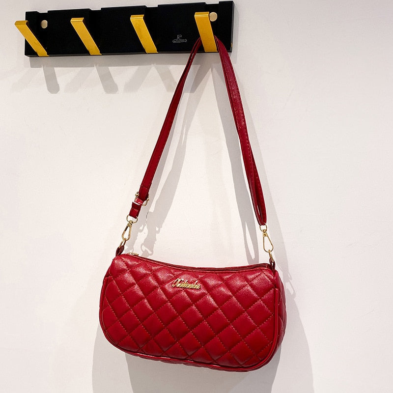 assel Trend Lingge Embroidery Camera Female Shoulder Bag