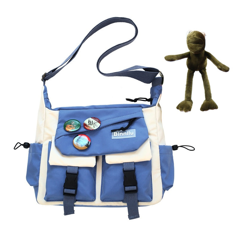 Youth Nylon Canvas Messenger Bag