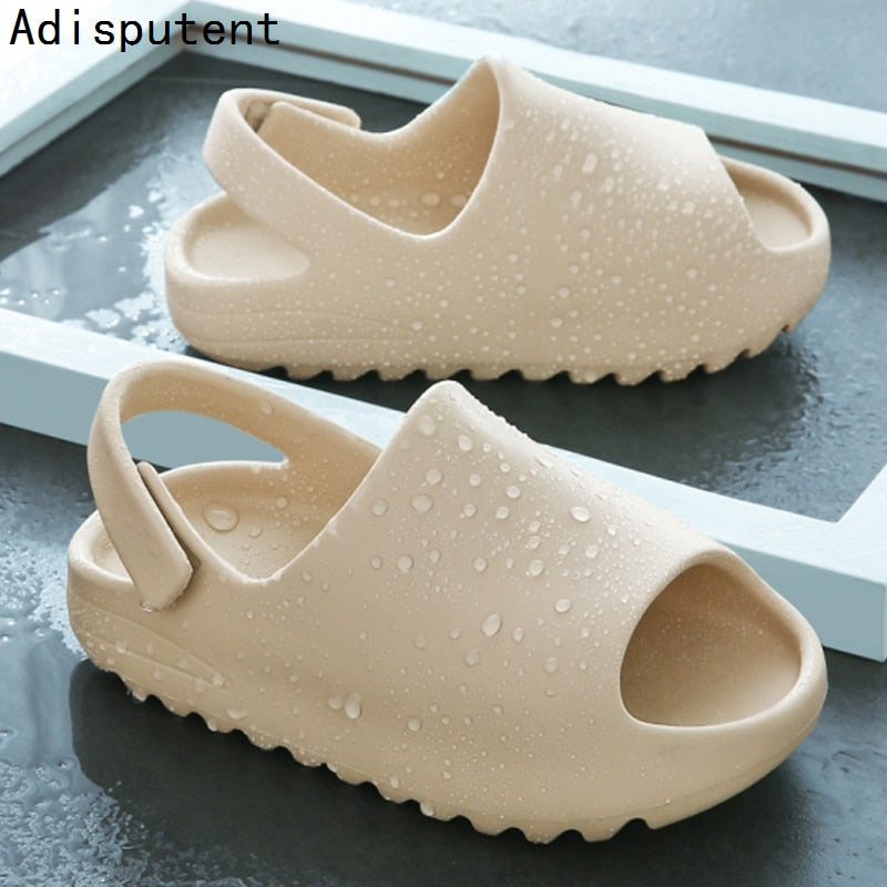 Summer Slippers For Kids Sandals Baby Toddler Fashion Boys Girls Shoes Beach Slides Bone Resin Children Lightweight Water Shoes