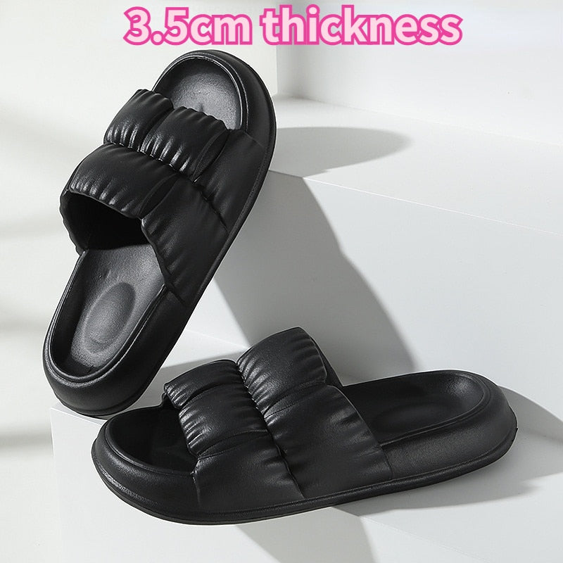 EVA Soft Sole Flat Shoes Mute Non-slip Flip Flops