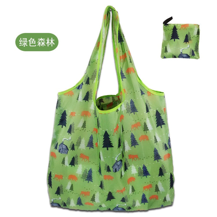 Fashion Printing Foldable Eco-Friendly Large-capacity Shopping Bag