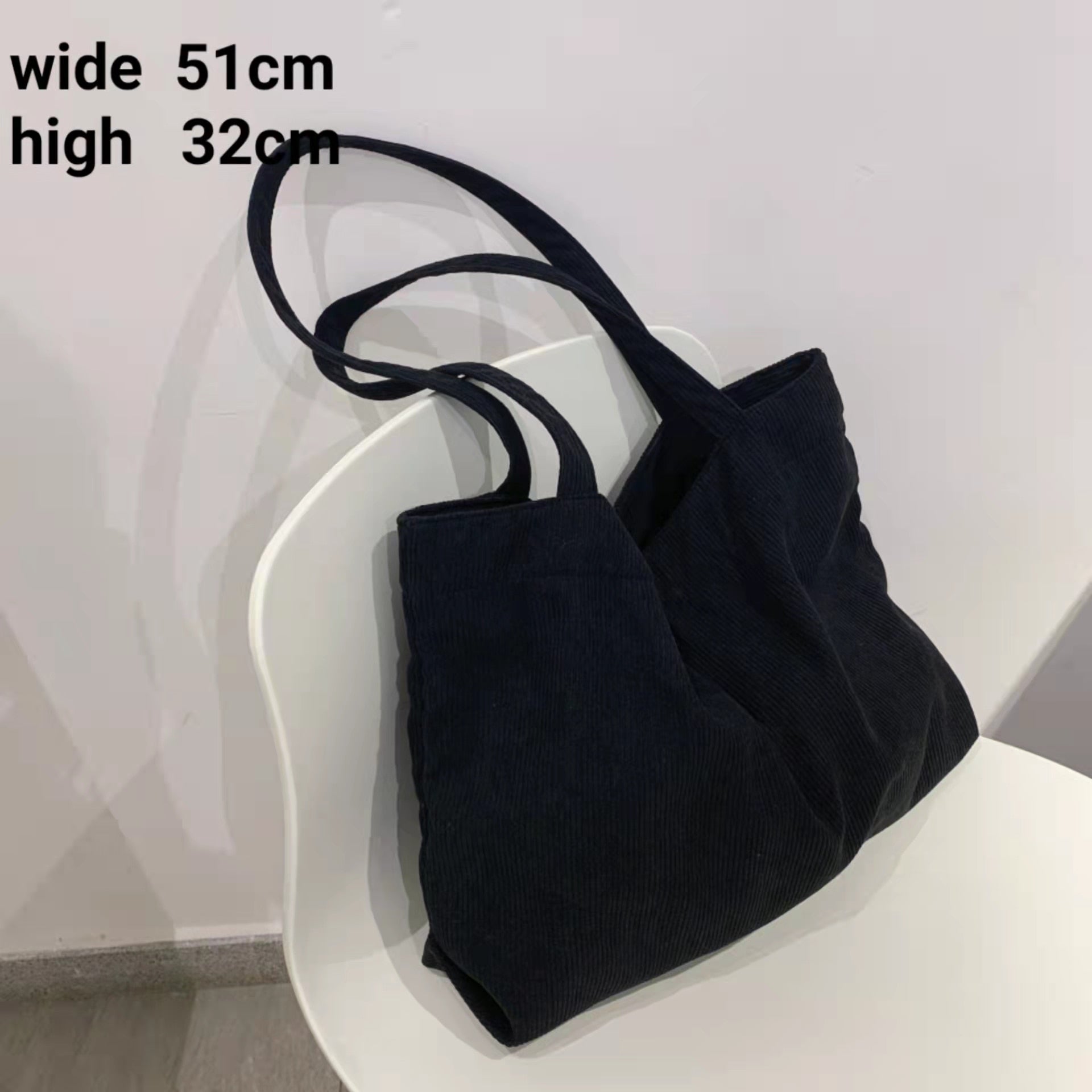 Corduroy Bag for Women Shopper Handbags