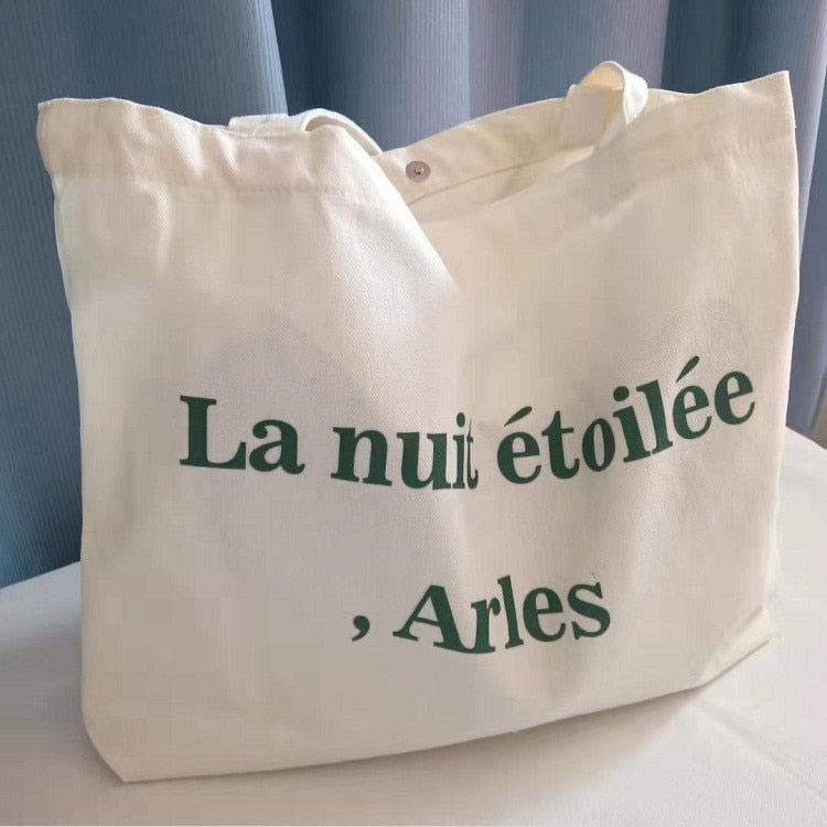 Cheap Casual Large Capacity Shoulder Bags Shopper Canvas