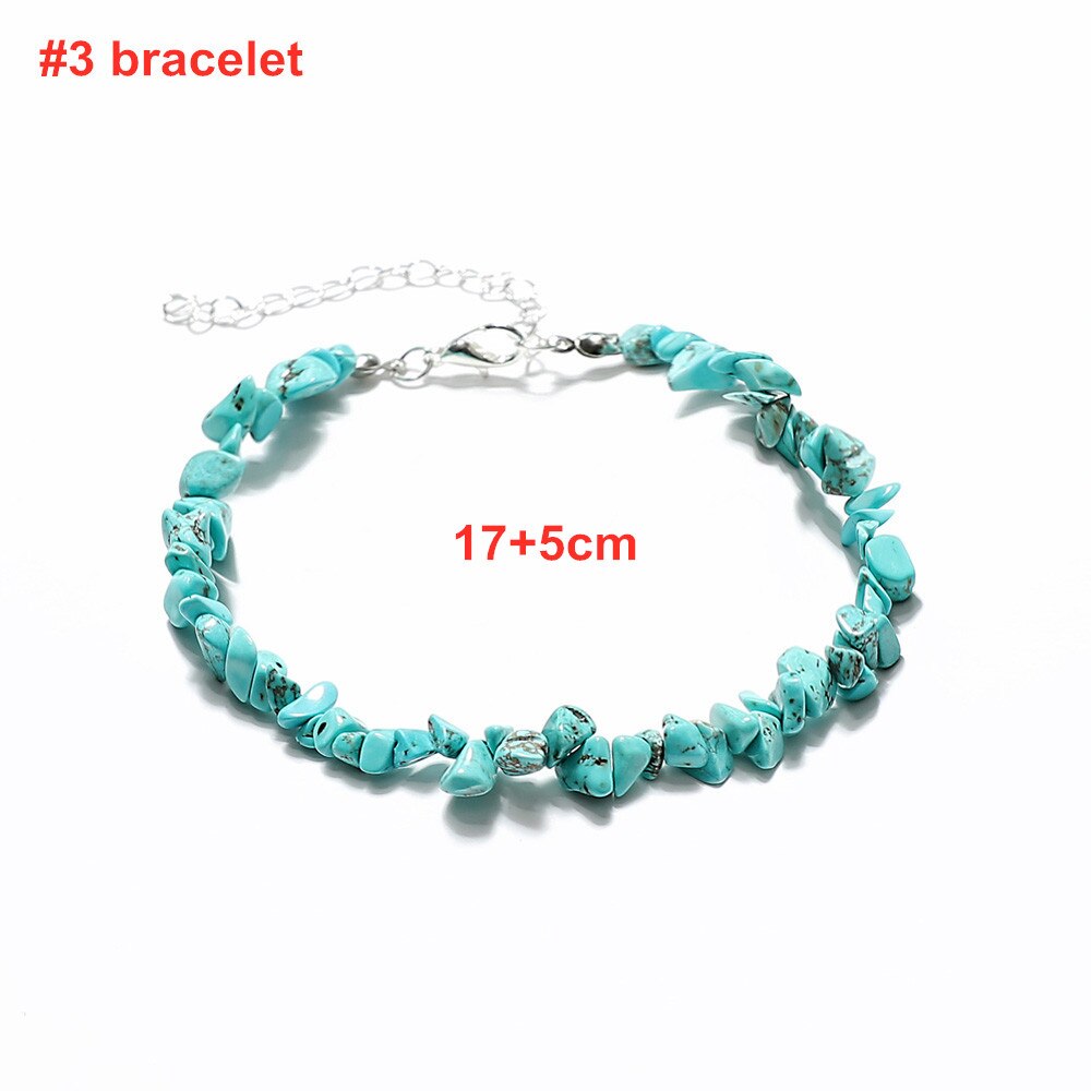 Colorful Natural Stones Choker Bohemia Gravel Beaded Grunge Necklace