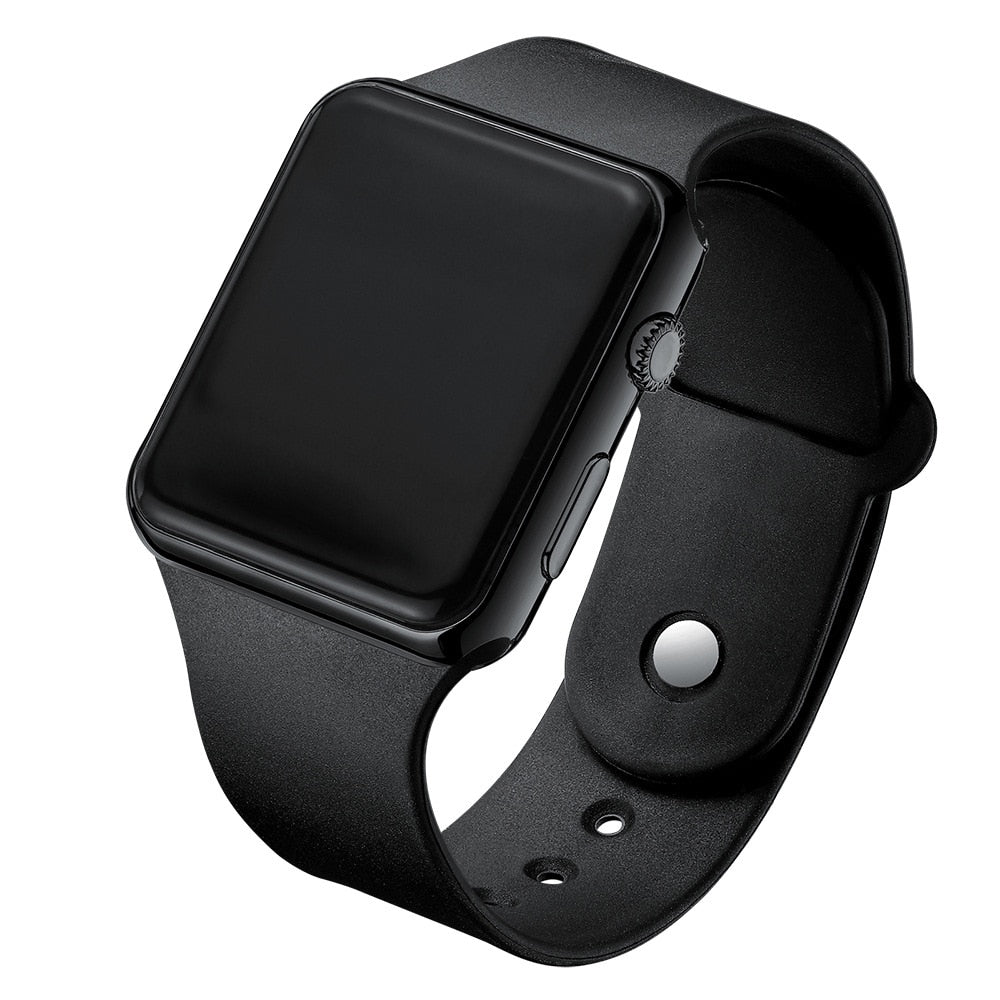 Electronic LED Digital Fashion Casual Simple Silicone Female Watch