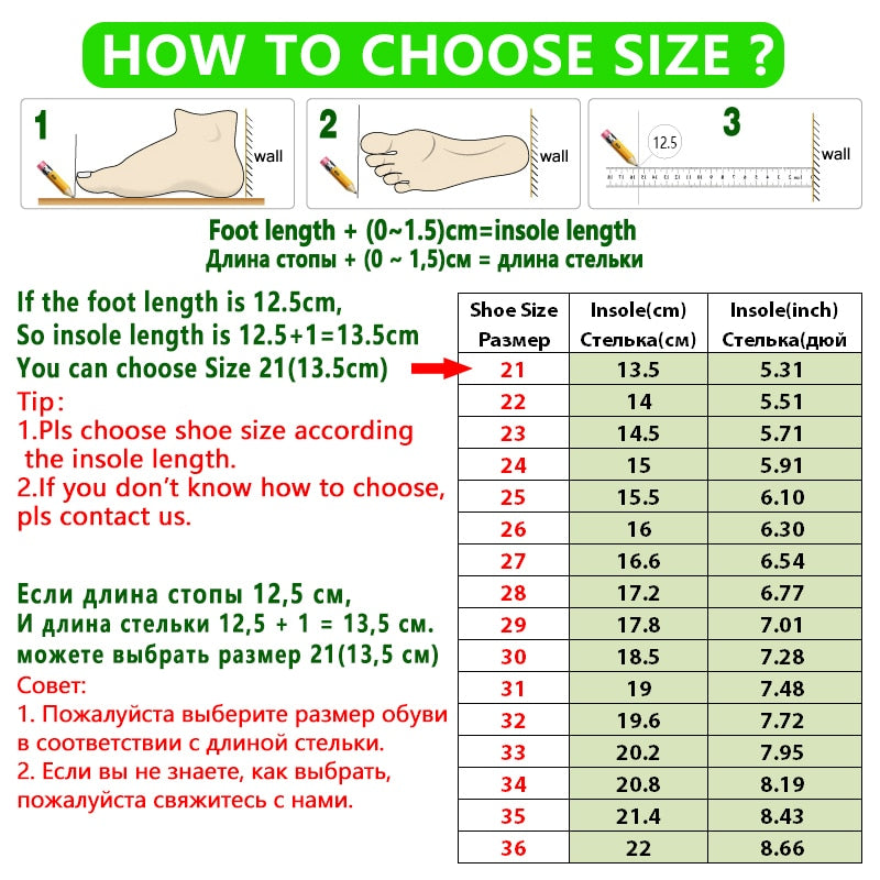 Size 21-36 Baby Toddler Non-slip Shoes
