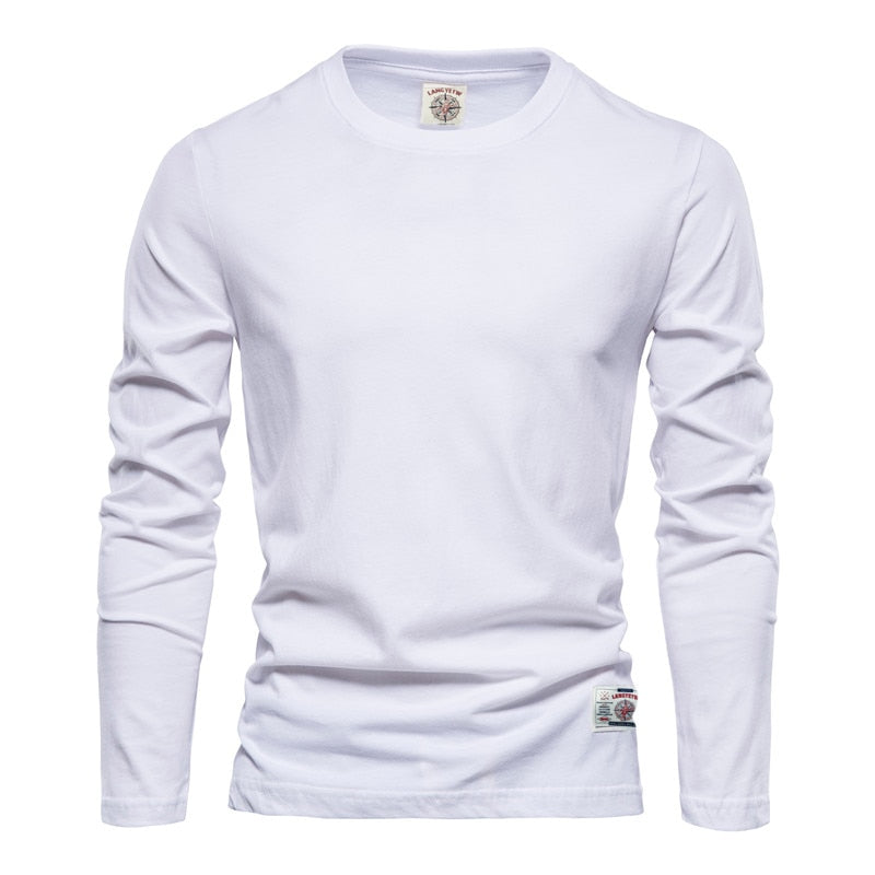 100% Cotton Long Sleeve T shirt For Men