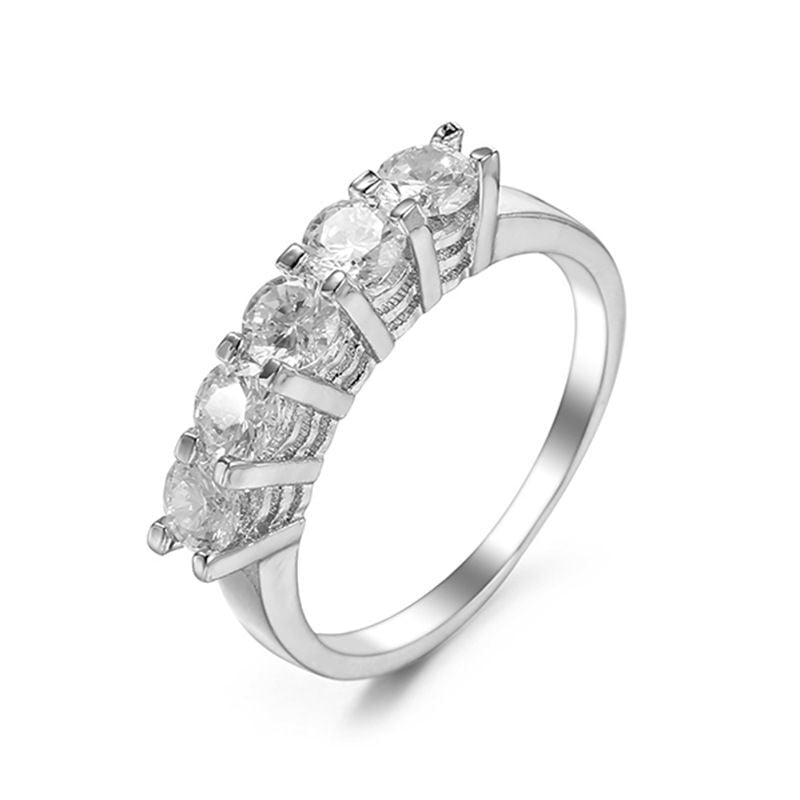 MxGxFam Small CZ Rings For Women