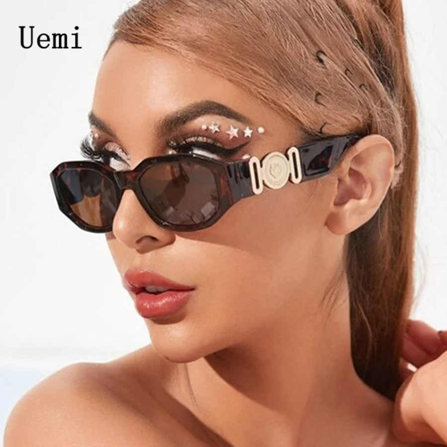 Luxury Retro Vintage Square UV400 Sunglasses