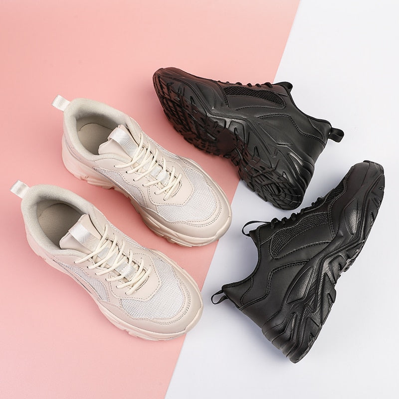 TUINANLE Chunky Sneakers Women Breathable Shoes