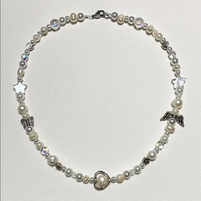 Fairy Pearls Beaded Fairycore Necklace